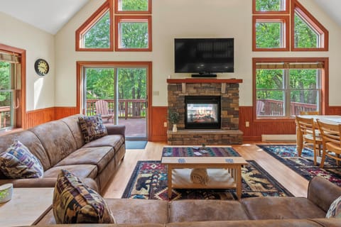 Our living room is designed for relaxation and comfort.