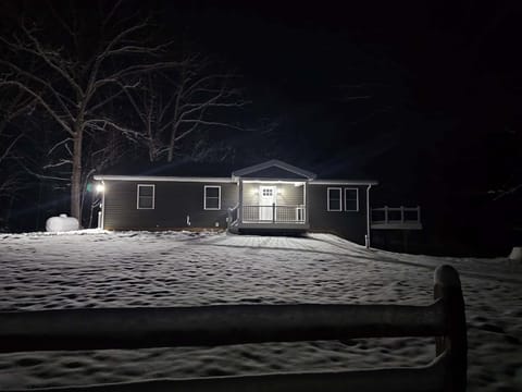 Exterior front--in the winter