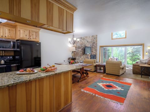 Kitchen Looking Into Dining & Living Area