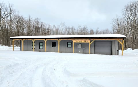 Exterior side view during winter