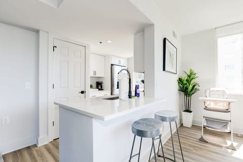 Well-organized kitchen space