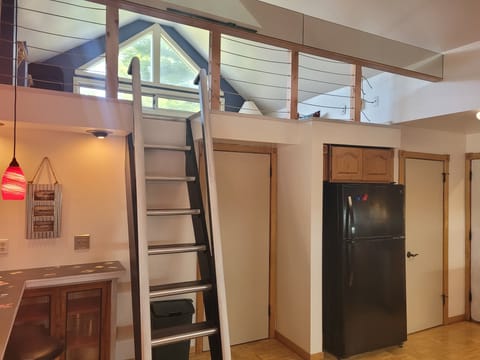 KITCHEN:  The home has a modern kitchen with all major appliances including a dishwasher and a good supply of cooking and dining utensils.