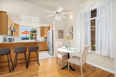 Enjoy casual dining with a view in our bright and airy kitchen space, where every meal feels like a celebration.