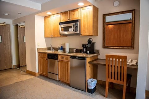 Kitchenette in Room | Listed with @BookTraverse