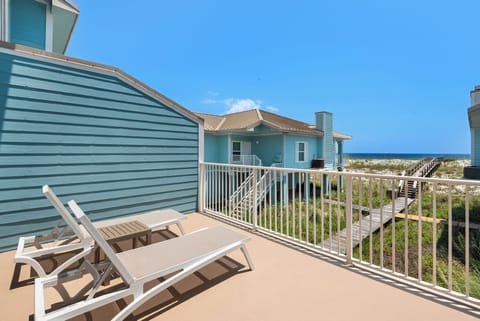 Soak up the sun on the balcony