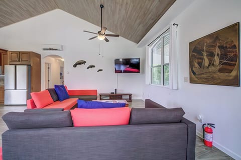 Spacious, open living area.