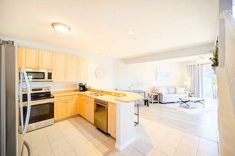 Open kitchen and living area, with a sofa sleep, Balconyer (sleeps 2)