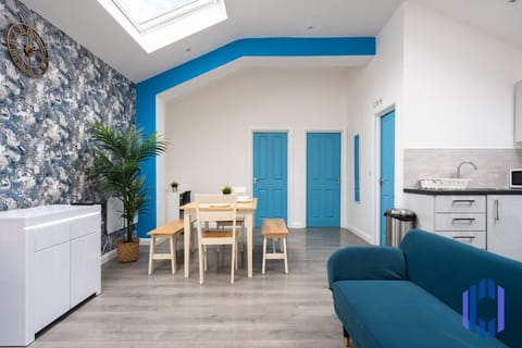 Living room  - 50`  Smart TV loaded with Netflix, ambient lighting,  extra fast Wi-Fi - Complimentary tea & coffee available for your enjoyment