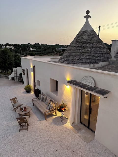 The beautiful trullo entrance to the family suite