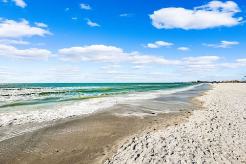 Treasure Island Beach right across the street