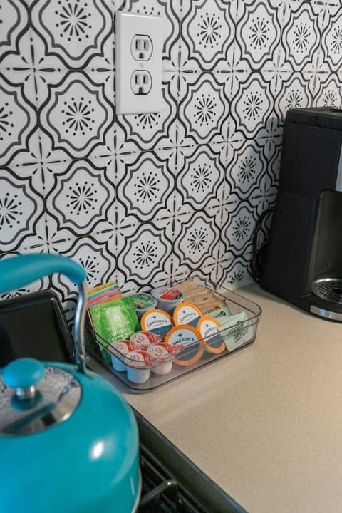 Coffee bar includes a starter set of all the essentials for your morning brew. Enjoy!