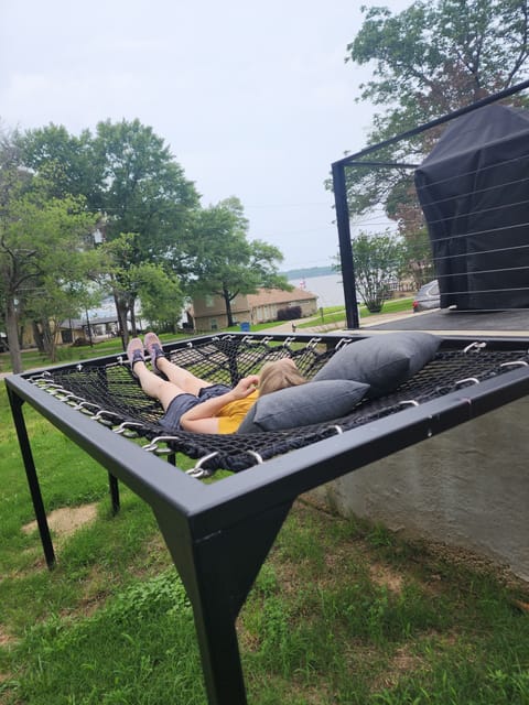 Our brand new Hammock Bed for sun-bathing, reading a book, or STAR Gazing!