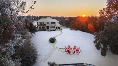 The real sunset you'll see from our backyard :)