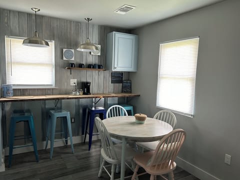 Breakfast bar and dining room table