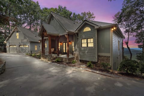 Front of house - circular driveway, plenty of parking