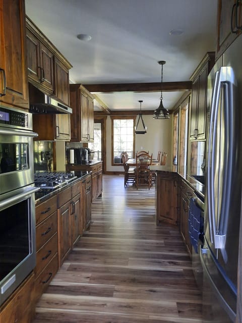 Galley kitchen from front door 