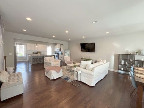 Everyone can hang out in the open living area on the 2nd floor!