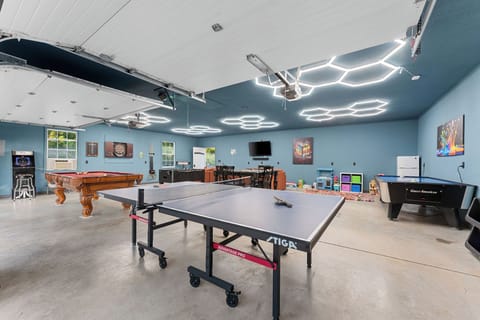 Cool game room garage conversion