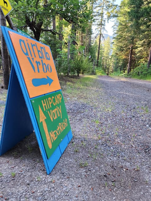 The driveway turn at Hall Rd.