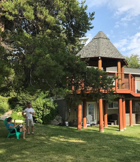 Exterior with gazebo deck
