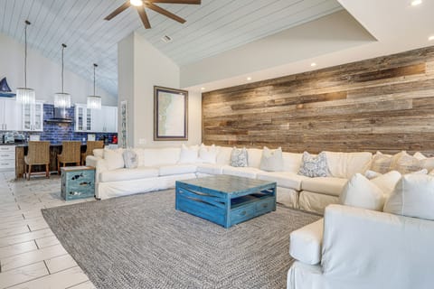 Living Room | Free WiFi | Central A/C | 1st Floor | Queen Sleeper Sofa