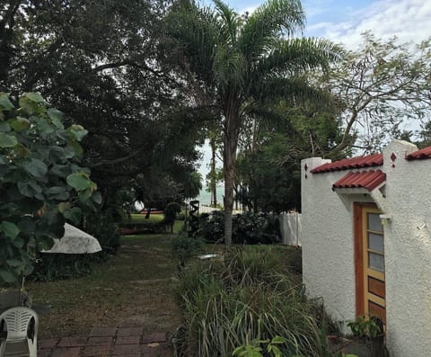 Door on right is courtyard entrance to studio. 