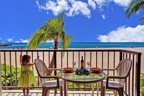 Walk right out to the white sand beach and crystal blue waters.