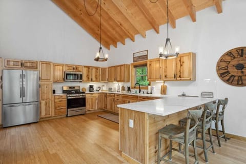Spacious Kitchen with Bar Seating