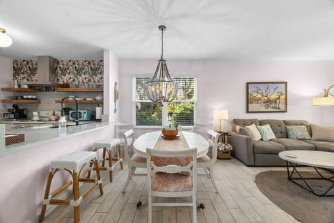 Beautifully updated, open and airy living, dining and kitchen