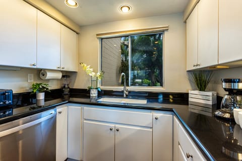 Look outside while doing dishes