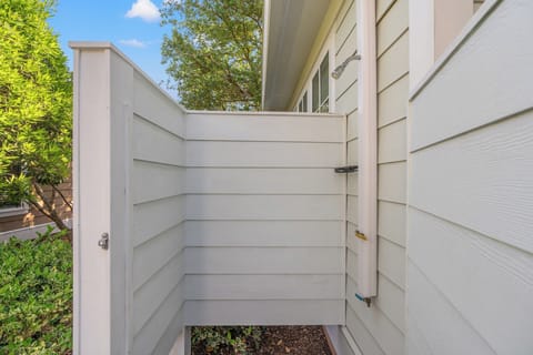 Rinse the sand off before entering the house.