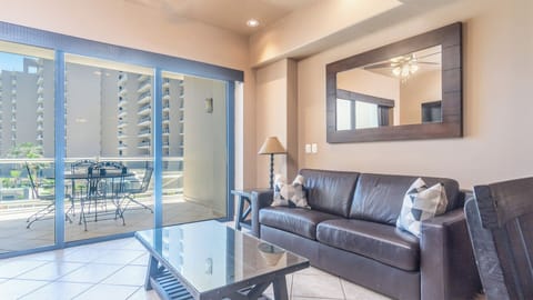 Living room and balcony