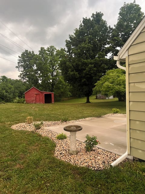 Patio and backyard!