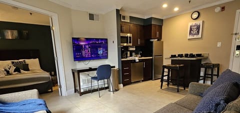 Dedicated desk and chair—ideal for remote work or study.