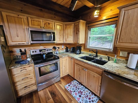 Kitchen stocked with cooking essentials. Create family memories here:)