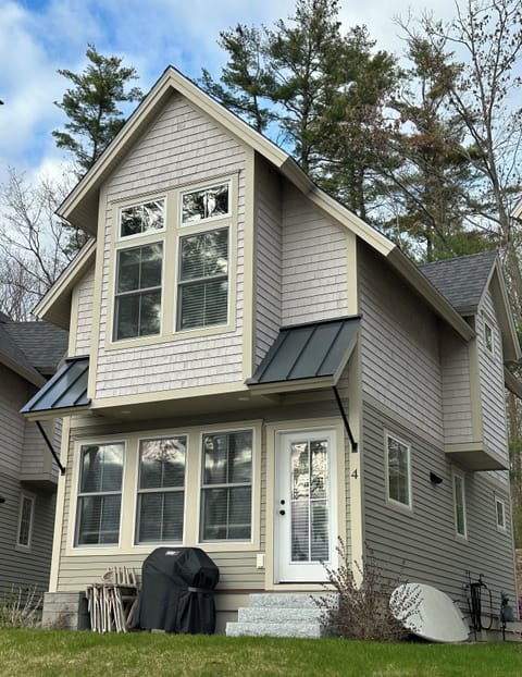 Lake-facing side of the house.