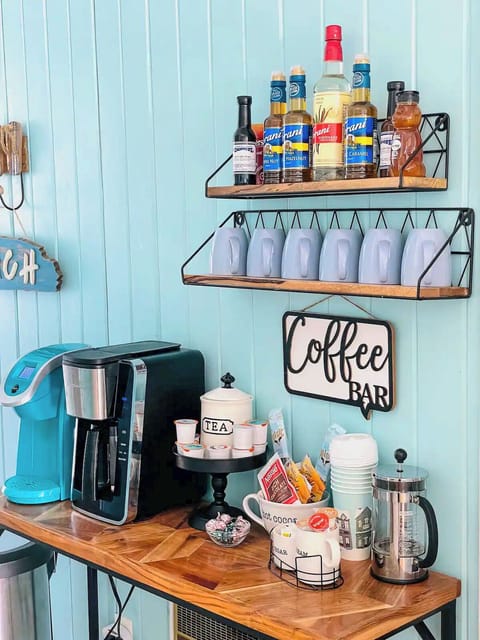 Our coffee bar will start out your day with coffee, tea, cocoa and flavorings.