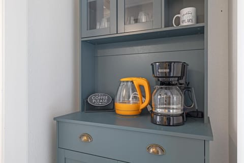 Each unit has a cute little coffee bar!