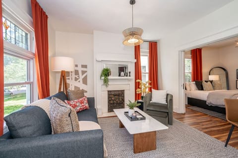 Living Room + Smart TV + Pull Out Queen Size Sofa