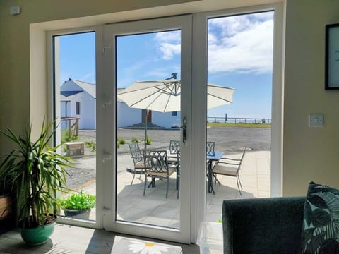 Comfortable living area overlooking the lighthouse