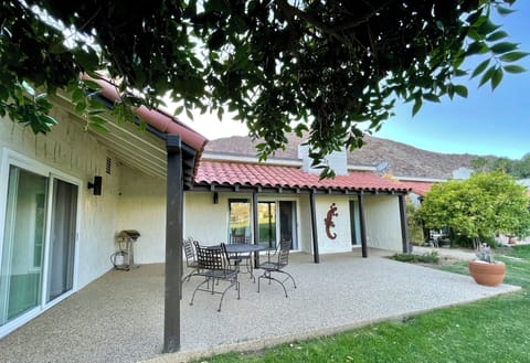 Back patio facing golf course