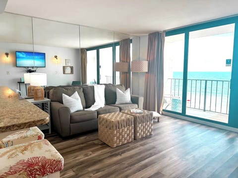 Great seating with private balcony