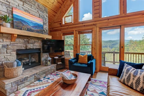 Main level living area with unbelievable view