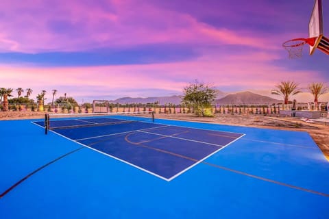 Play a match on your own private tennis court while enjoying serene sunset views over the estate grounds.