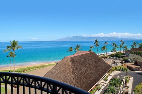 Soak up sweeping ocean panoramas from your private balcony perch.