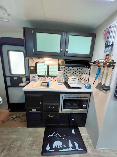 Stove top and microwave