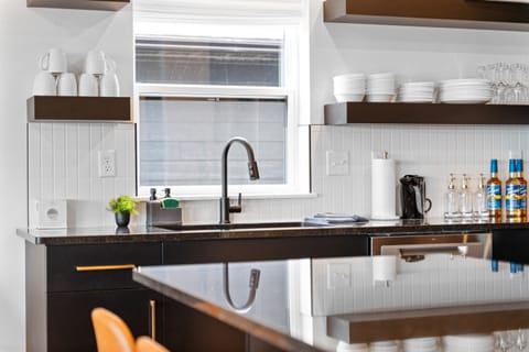 Spacious kitchen with plenty of room for cooking, dining, and spending time together—perfect for hosting meals with the whole group.