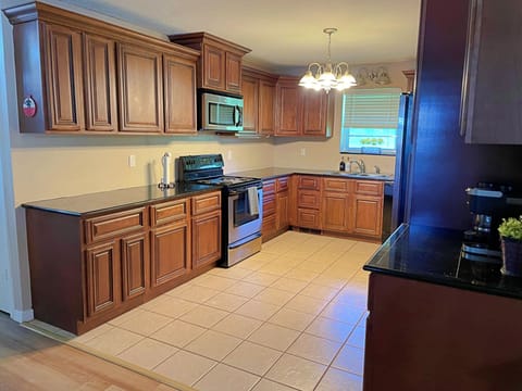 Fully equipped kitchen with everything you need for your stay.