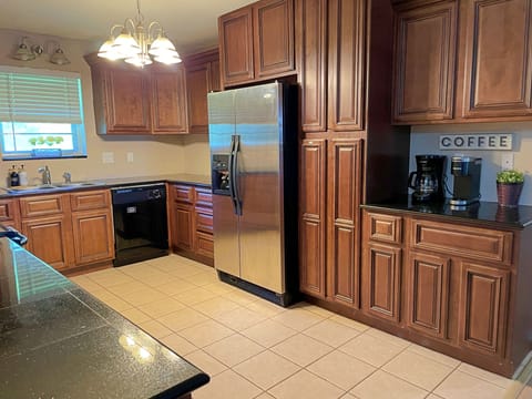 Fully equipped kitchen with everything you need for your stay.