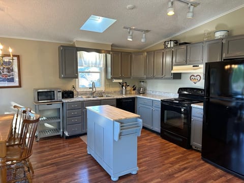 Kitchen-with all pans, dishes, coffee!